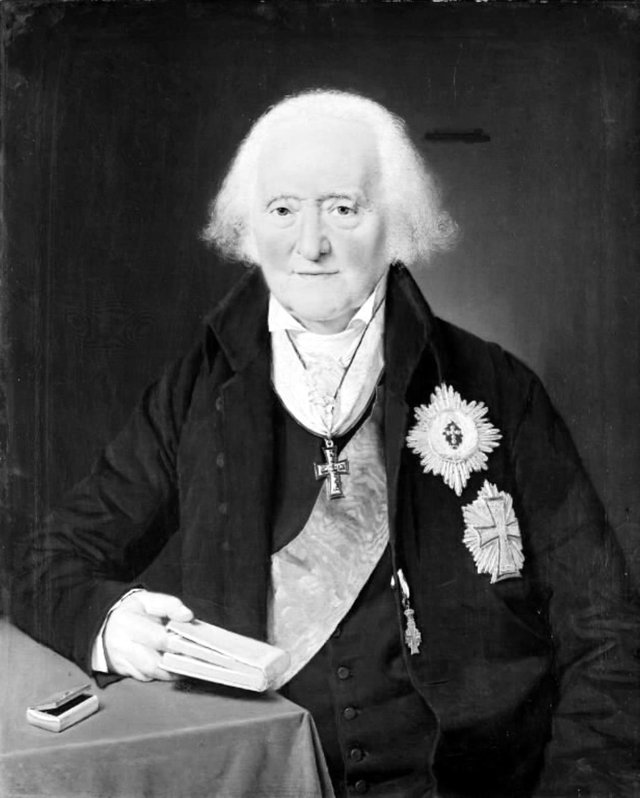 Geheimestatsminister Ove Malling, kgl. historiograf by Christian Albrecht Jensen