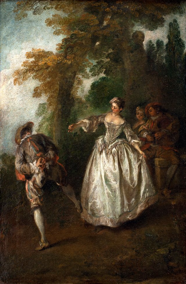 Dansen i det fri by Nicolas Lancret