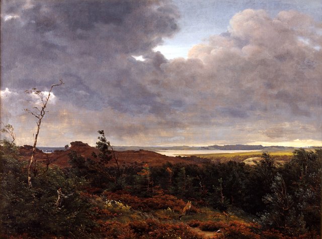 Udsigt mod Frederiksværk fra Tisvilde Skov by P. C. Skovgaard