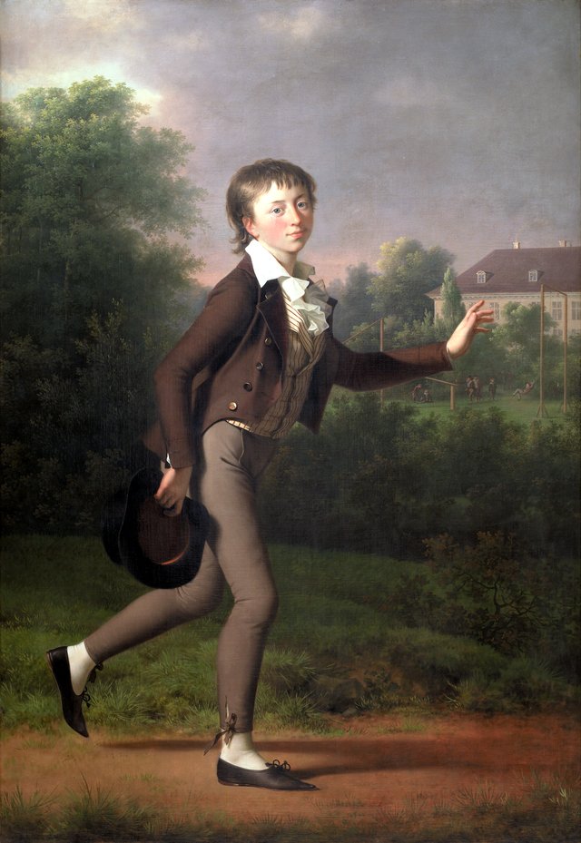 Løbende dreng. Marcus Holst von Schmidten by Jens Juel