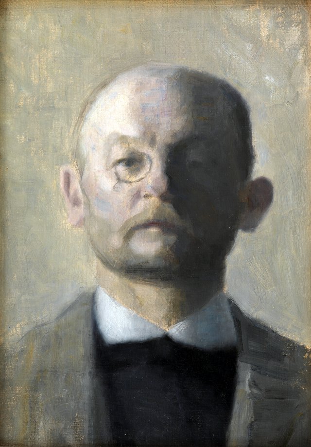 Maleren Kristian Zahrtmann by Vilhelm Hammershøi