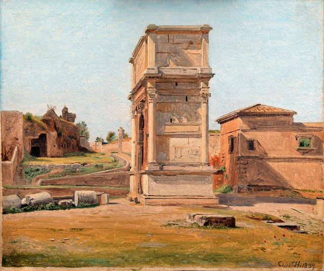 Titusbuen i Rom by Constantin Hansen