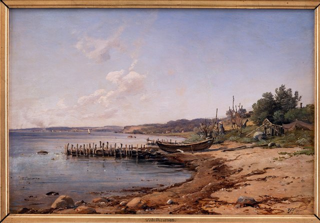 Stranden ved Espergærde by Vilhelm Petersen