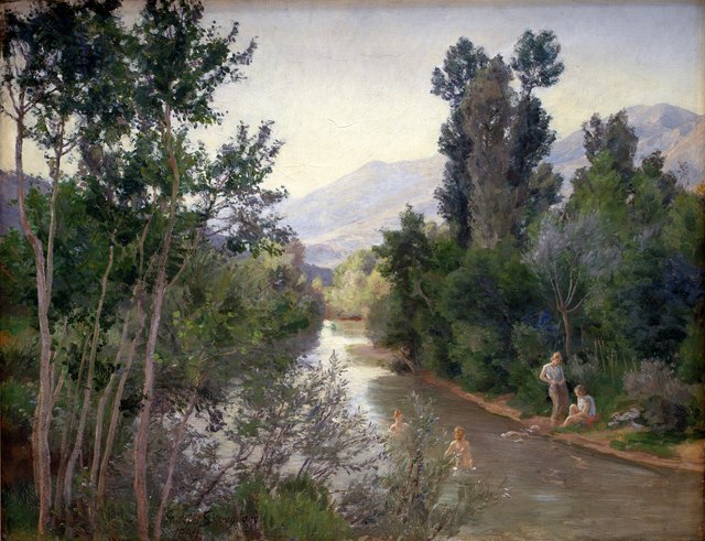 Efterårsdag ved Lirifloden by Joakim Skovgaard