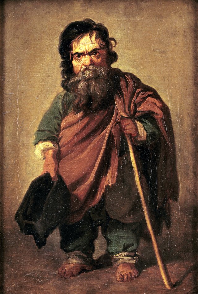 Den romerske dværg Francesco Ravai, kaldet Bajocco by Jens Juel