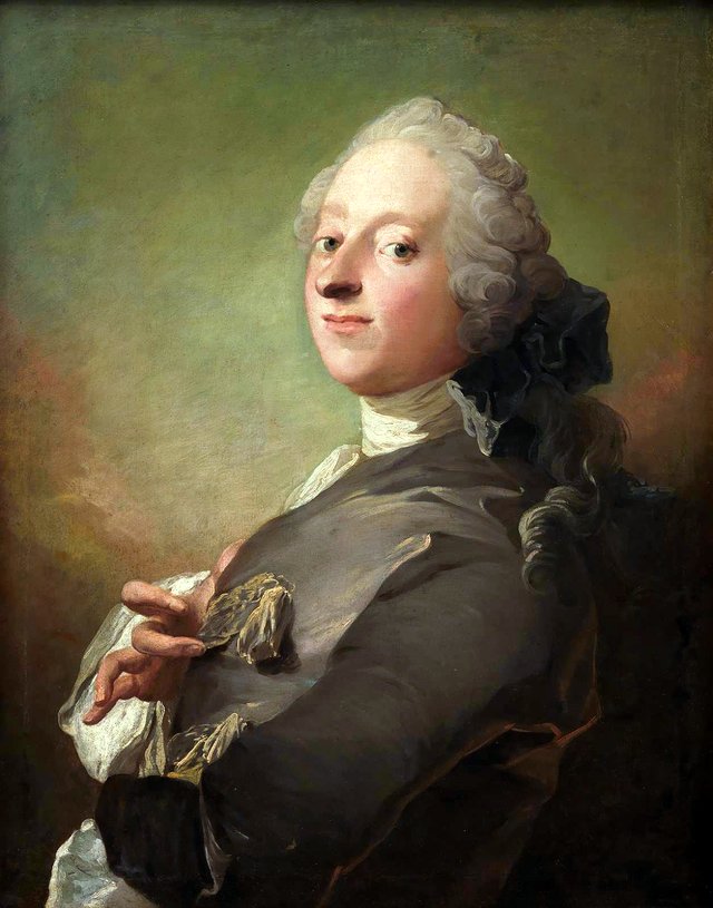 Portræt af kgl. hofapoteker Johann Gottfried Becker by Carl Gustaf Pilo