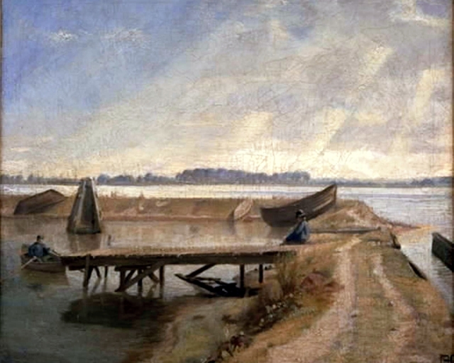 Septemberdag ved Kalvebodstrand by Poul Simon Christiansen
