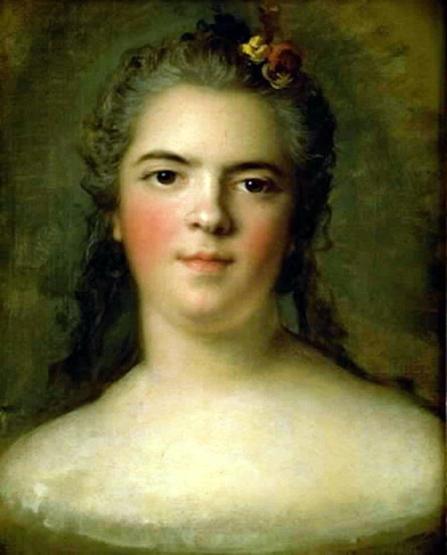 Portræt af Louise-Elisabeth de France, Louis XV's datter "Mme Infante", hertuginde af Parma by Jean-Marc Nattier
