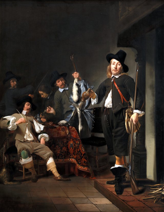 Hjemkomsten fra en fuglejagt by Simon Kick