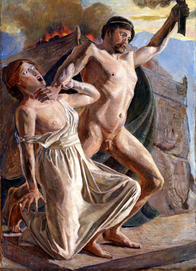 Prometheus raner ilden by Poul Simon Christiansen