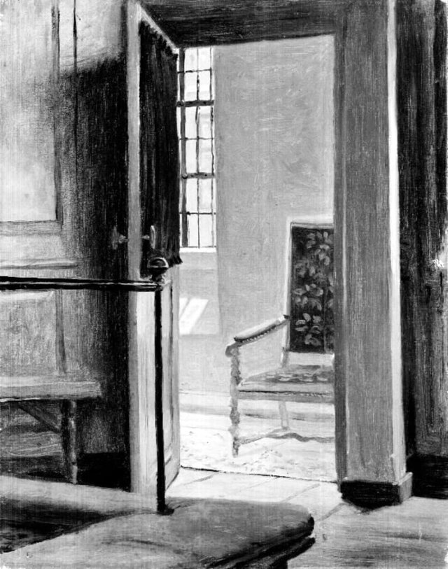 Interiørstudie fra Vartov Kirke by Christen Dalsgaard