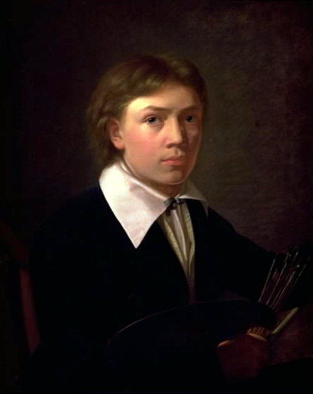 Selvportræt by Constantin Hansen