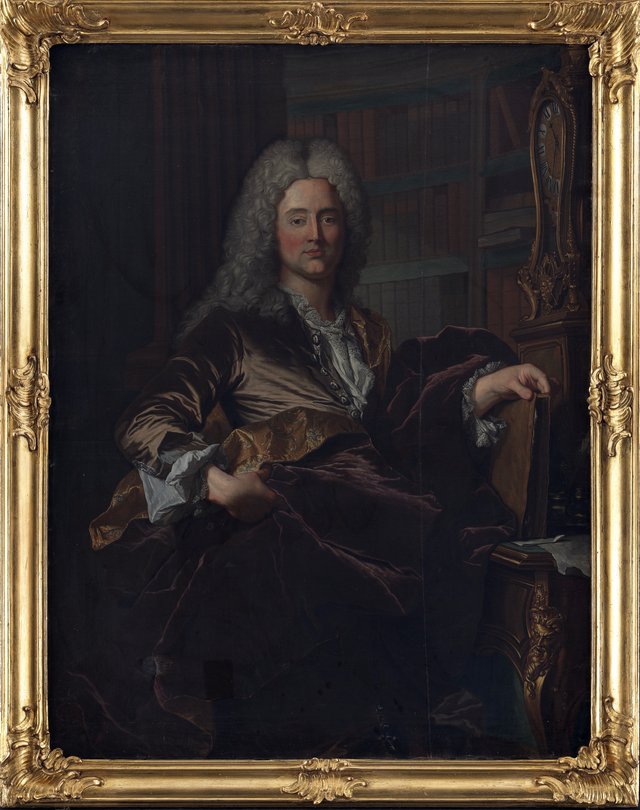 Portræt af landsdommer Peder Benzon Mylius by Hyacinthe Rigaud