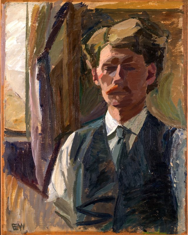 Selvportræt by Edvard Weie