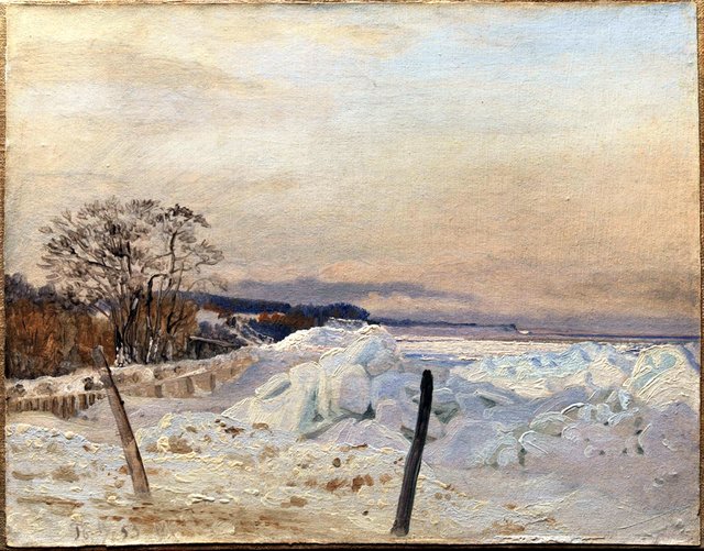 Isskruninger ved Tårbæk by Vilhelm Kyhn