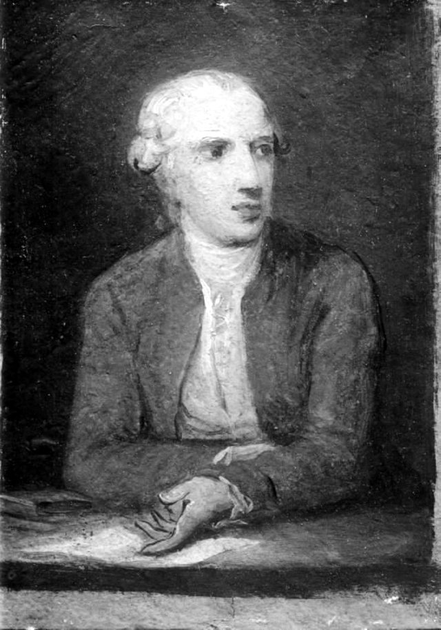 Mandsportræt. Sandsynligvis forarbejde til Kunstakademiets portræt fra 1785 af billedhuggeren C. F. Stanley by Eric Paulsen