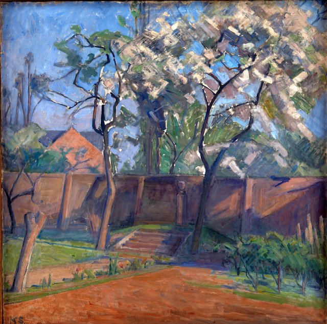 Forår i haven by Karl Schou