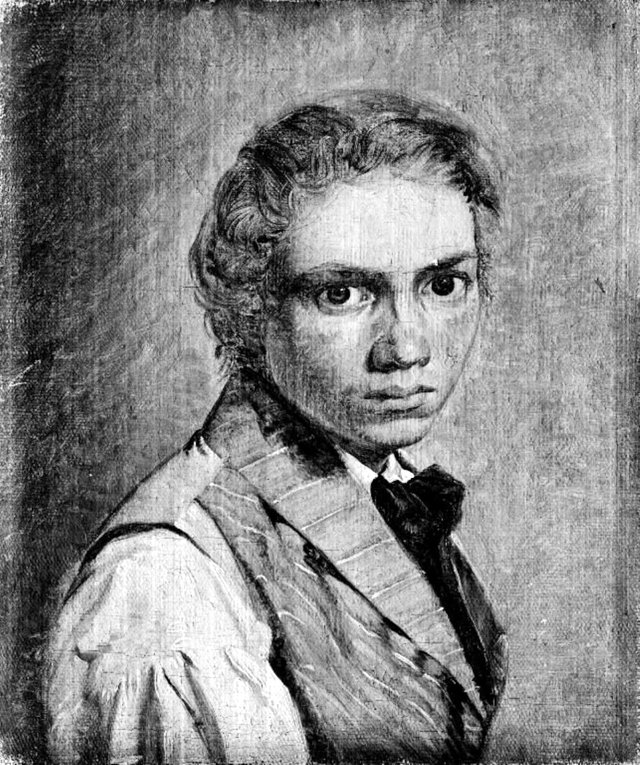 Selvportræt by Constantin Hansen