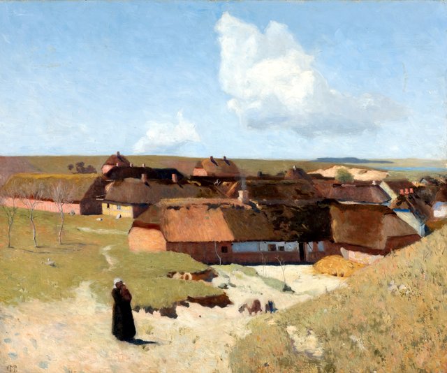 Jysk landskab. Klar dag i maj by Christian Mourier-Petersen