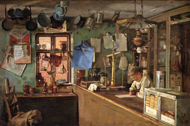 En butik på landet by Hans Smidth