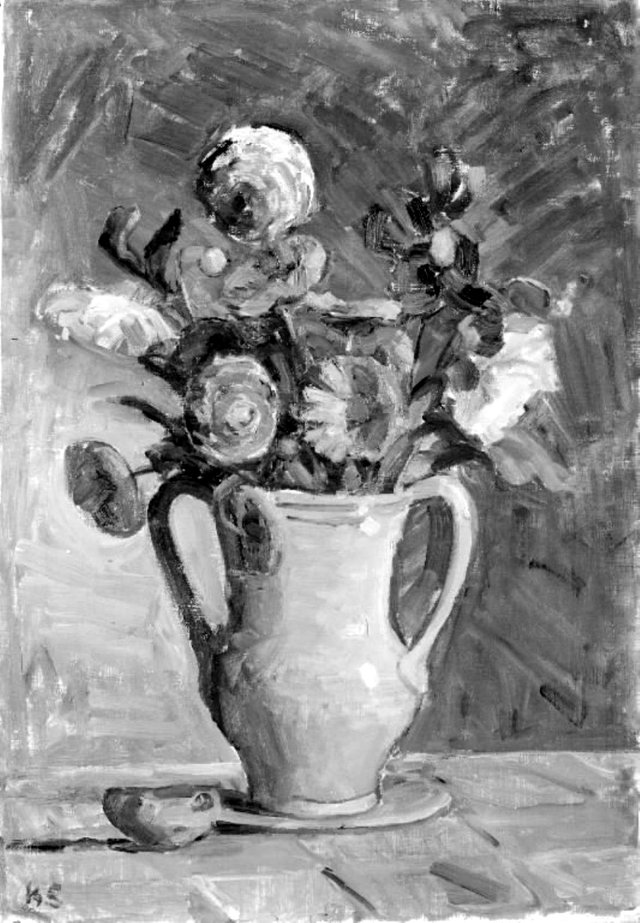 Blomster i en vase by Karl Schou