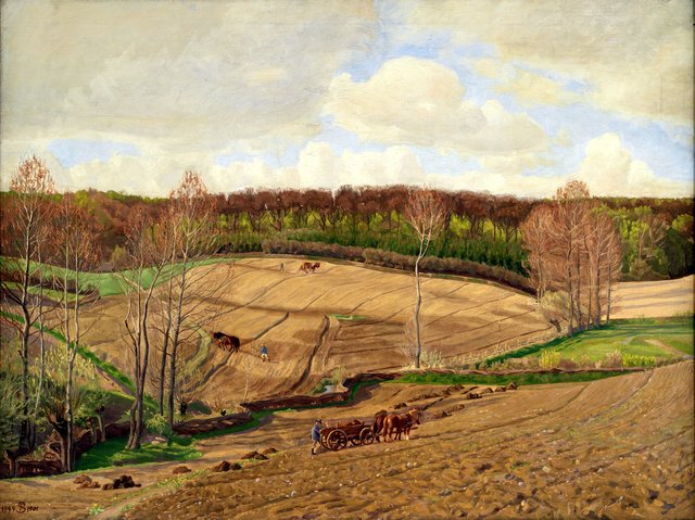Ved forårstid by Fritz Syberg