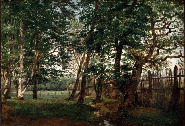 Parti i Dyrehaven ved Ordrup by Dankvart Dreyer