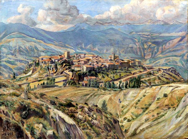 Cività d'Antino i Abruzzerne by Poul Simon Christiansen