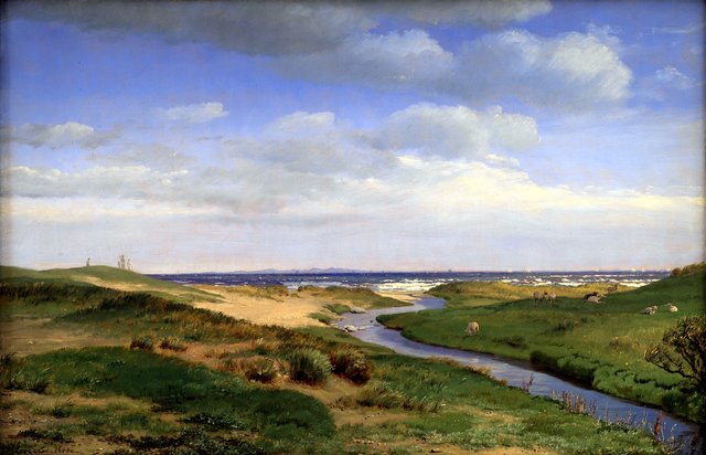 Parti af Sjællands nordkyst ved Dronningmølle by P. C. Skovgaard