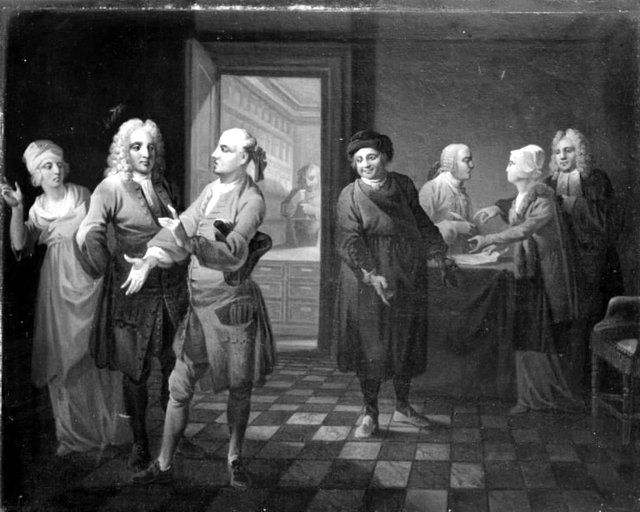 Mester Gert Westphaler, 25. scene by Christian August Lorentzen