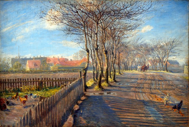En allé. Kastrup by Theodor Philipsen