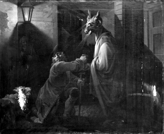 Husspøgelse eller Abracadabra, III akt, 1. scene by Christian August Lorentzen