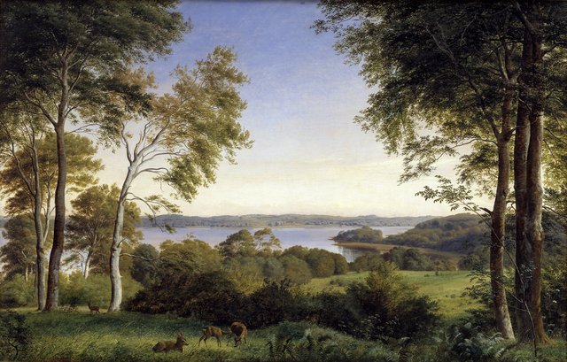 Udsigt over Skarre Sø by P. C. Skovgaard