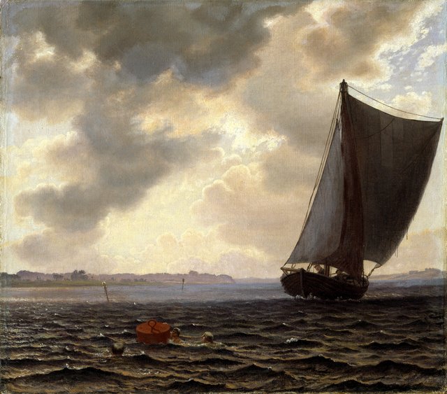 Sejlere i Guldborgsund by Vilhelm Kyhn