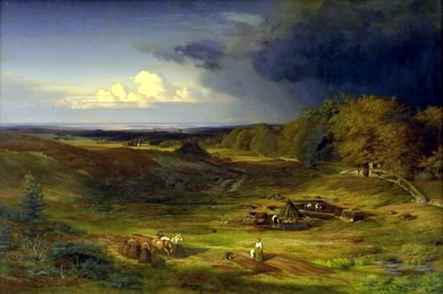 Parti af Overdrevet ved Frederiksborg by Godtfred Rump