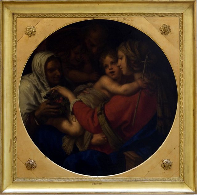 Den hellige familie by Giovanni Biliverti