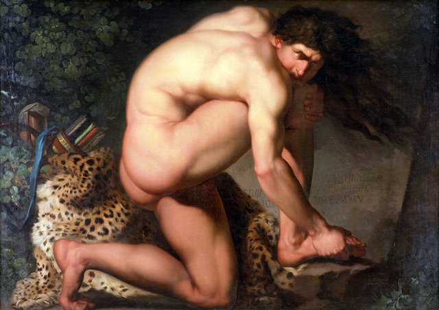 Den sårede Filoktet by Nicolai Abildgaard