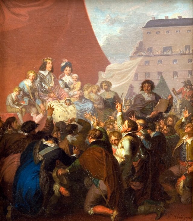 Arvehyldningen i 1660 by Nicolai Abildgaard