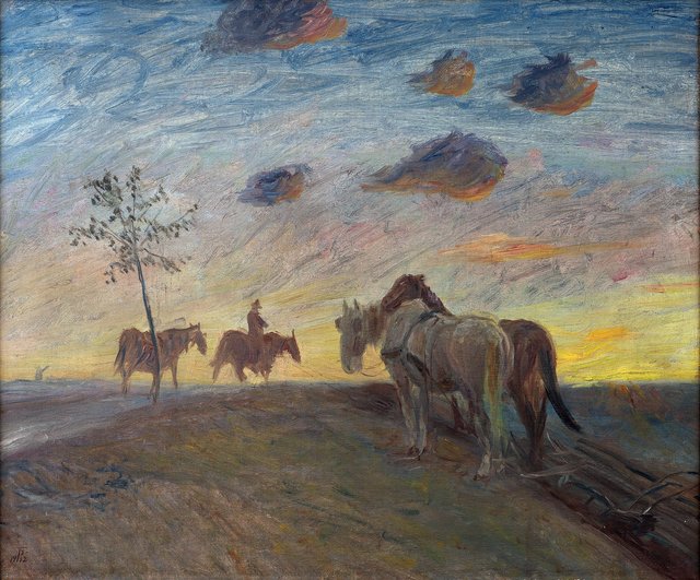 Aftenlandskab by Theodor Philipsen