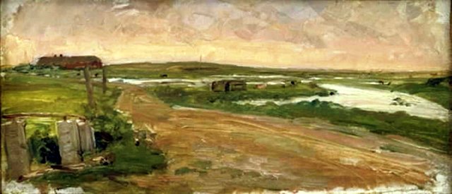 Vestjysk landskab. Holmsland by Albert Gottschalk