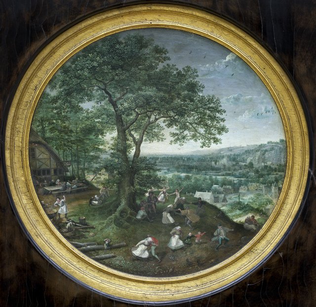 Lystige bønder i det fri (Kermesse) by Lucas van Valckenborch
