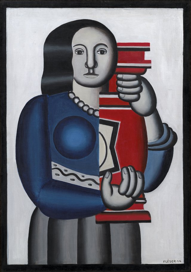 Kvinde med vase by Fernand Léger