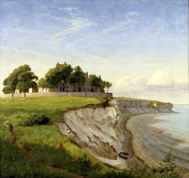 Højerup Kirke på Stevns Klint by P. C. Skovgaard