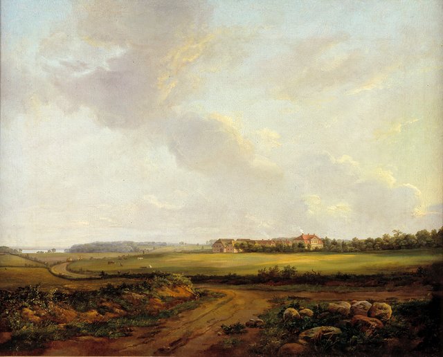 Udsigt mod Engelholm ved Præstø by Johan Christian Dahl