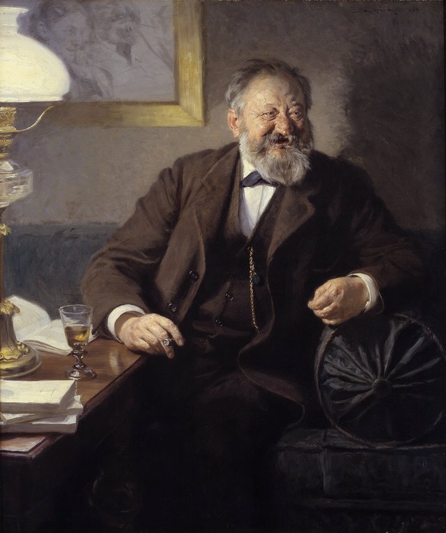 Portræt af Sophus Schandorph by Peder Severin Krøyer