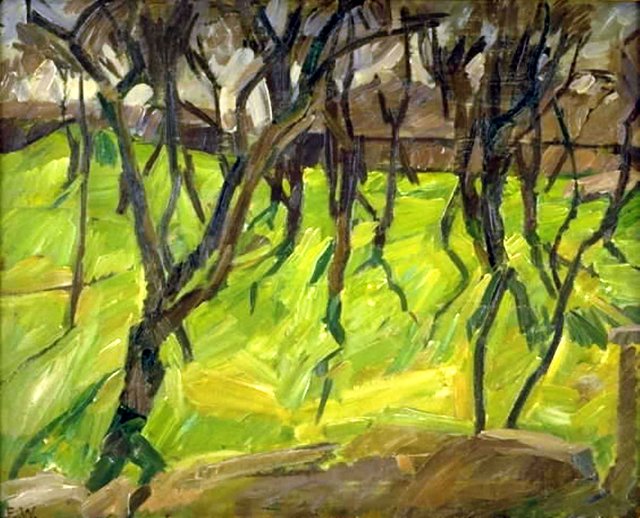 Træer på Christianshavns Vold by Edvard Weie