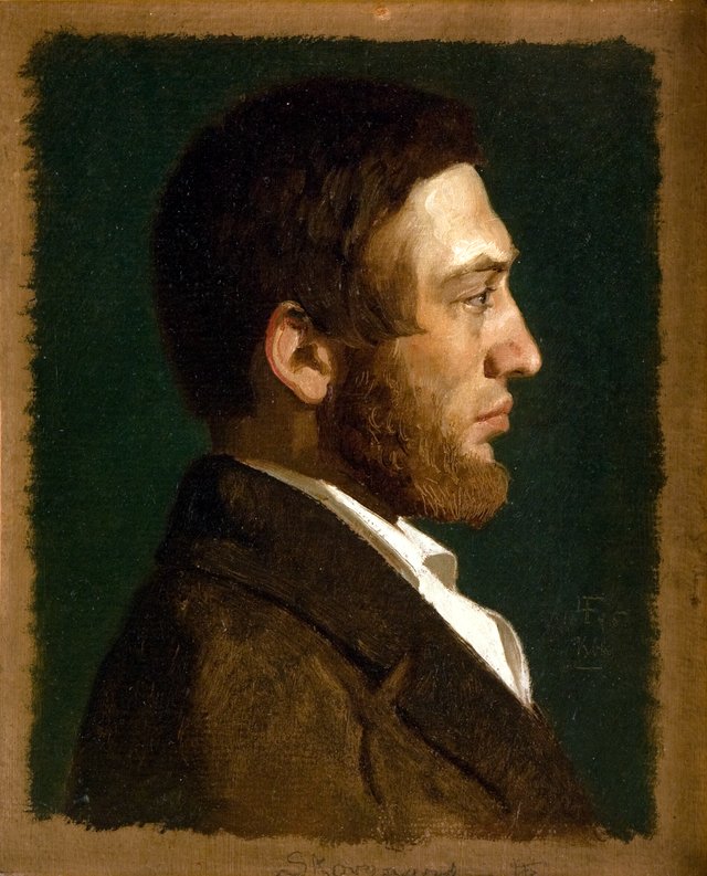Portræt af P.C. Skovgaard by Lorenz Frølich