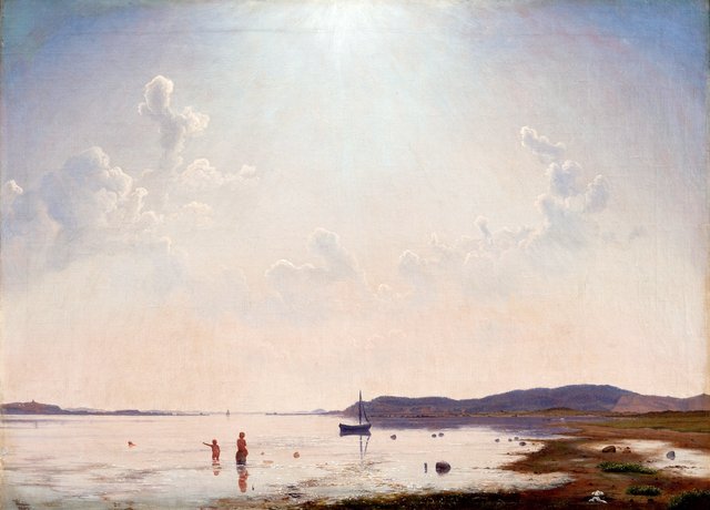 Roskilde Fjord nær Frederikssund by Vilhelm Kyhn