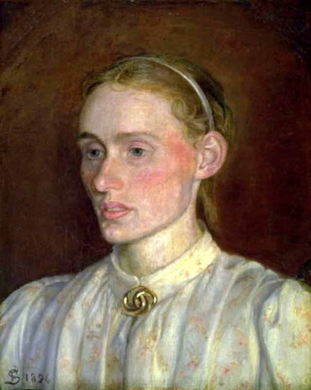 Portræt af Anna Syberg by Fritz Syberg