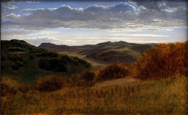 Bakkedrag bag Møns Klint (Jydeleje) by P. C. Skovgaard